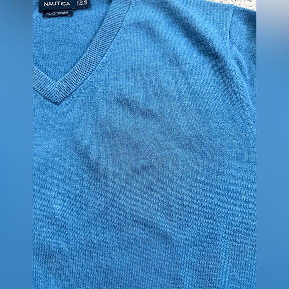 Nautica Men's Pima Cotton Blend V-Neck Pullover Sweater Size XL - Picture 4 of 11